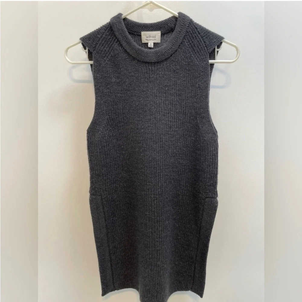 Aritzia Wilfred Palmier Sweater Tunic | 100% Wool - Picture 3 of 8